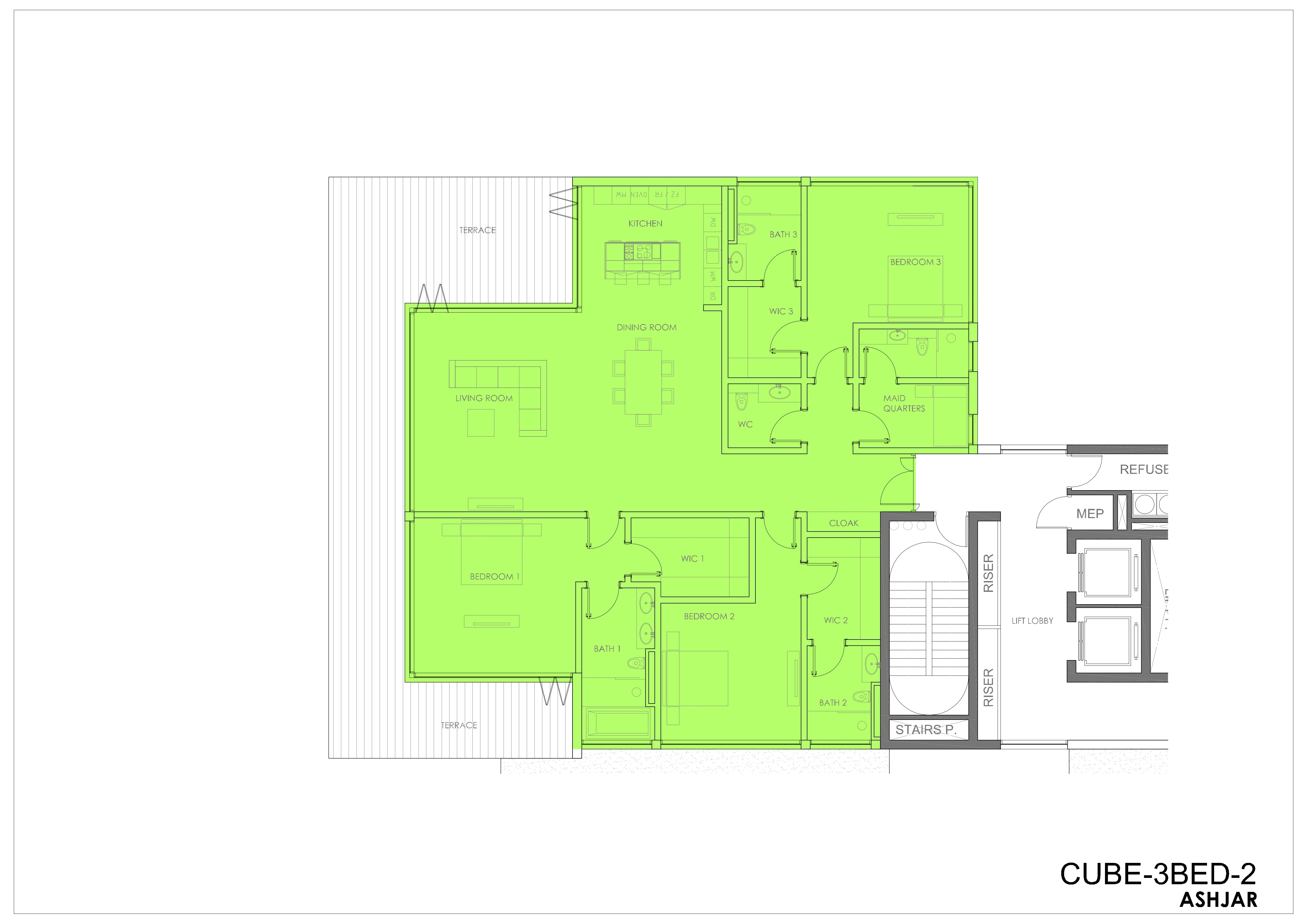 Type CUBE-E Floor Plan_